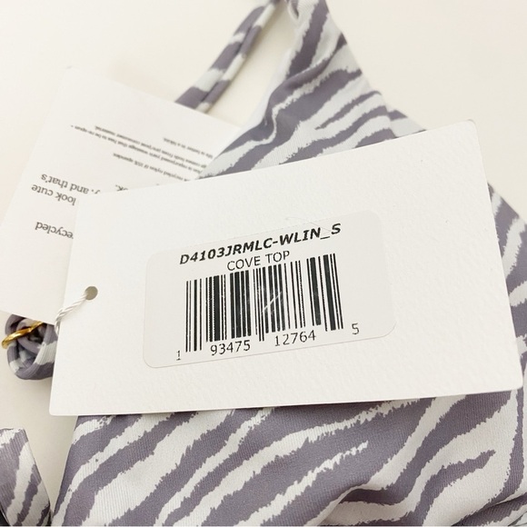 Dippin Daisy’s Cove Grey Zebra Print Bikini Set - Picture 9 of 12